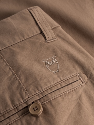 Regular Pantalon chino 'BIRCH' KnowledgeCotton Apparel en marron