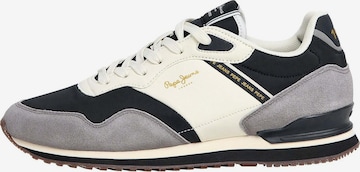 Baskets basses Pepe Jeans en blanc : devant