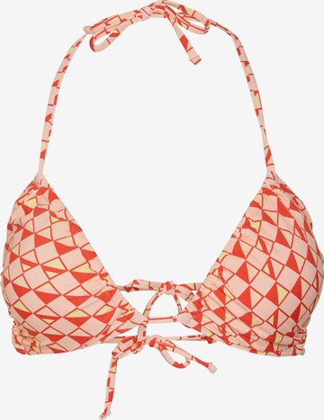 VERO MODA Triangle Bikini Top 'Kitta' in Pink: front