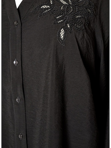Zizzi Bluse 'MCLARU' in Schwarz