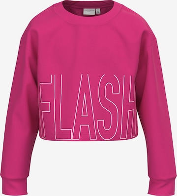 rozā NAME IT Sportisks džemperis: no priekšpuses