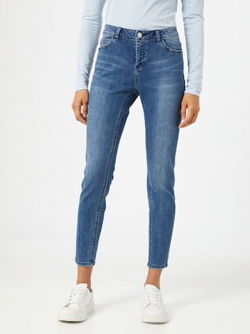 COMMA Slimfit Jeans in Blauw: voorkant