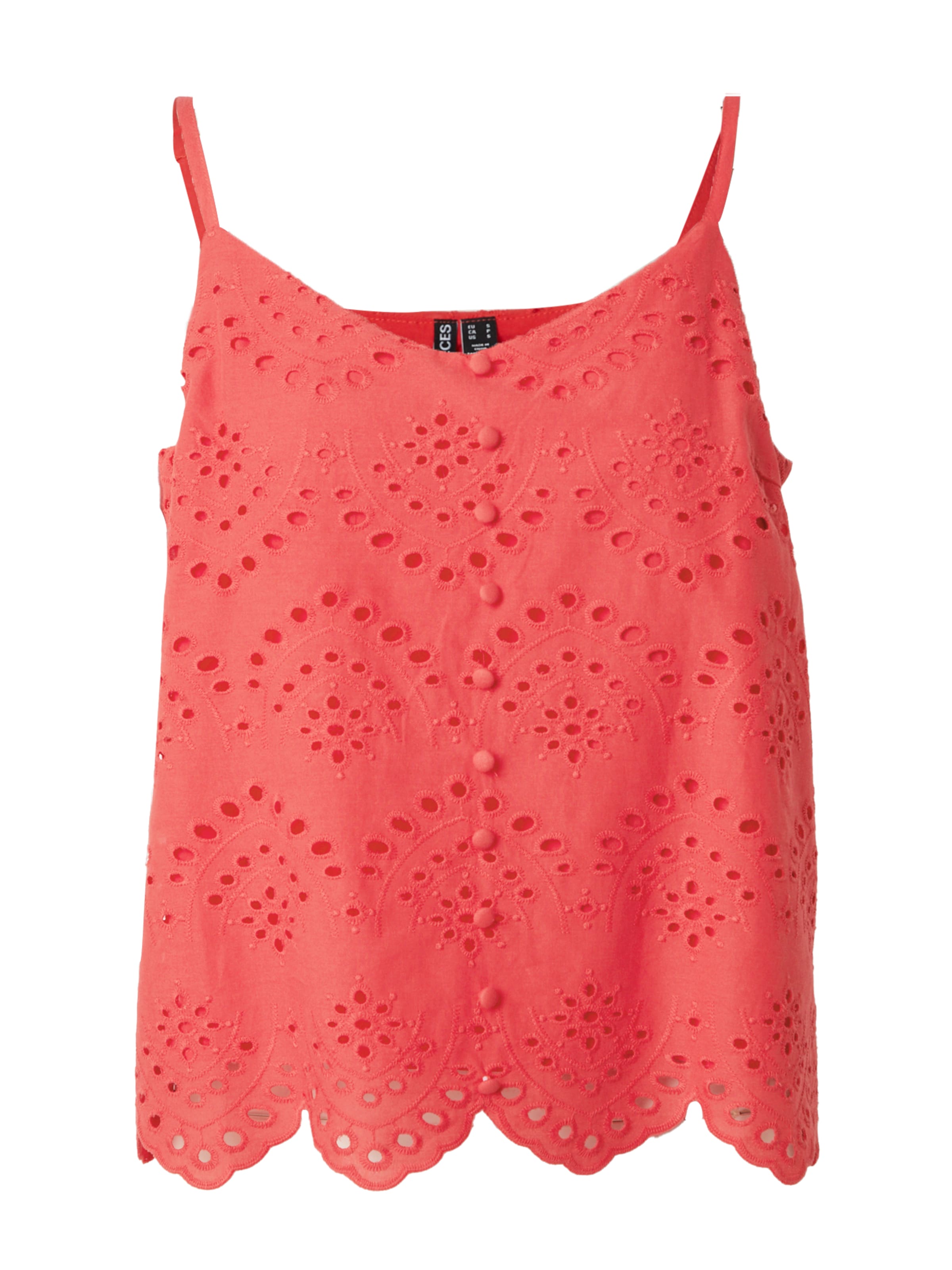 PIECES - Top 'PCVILDE' em vermelho: frente