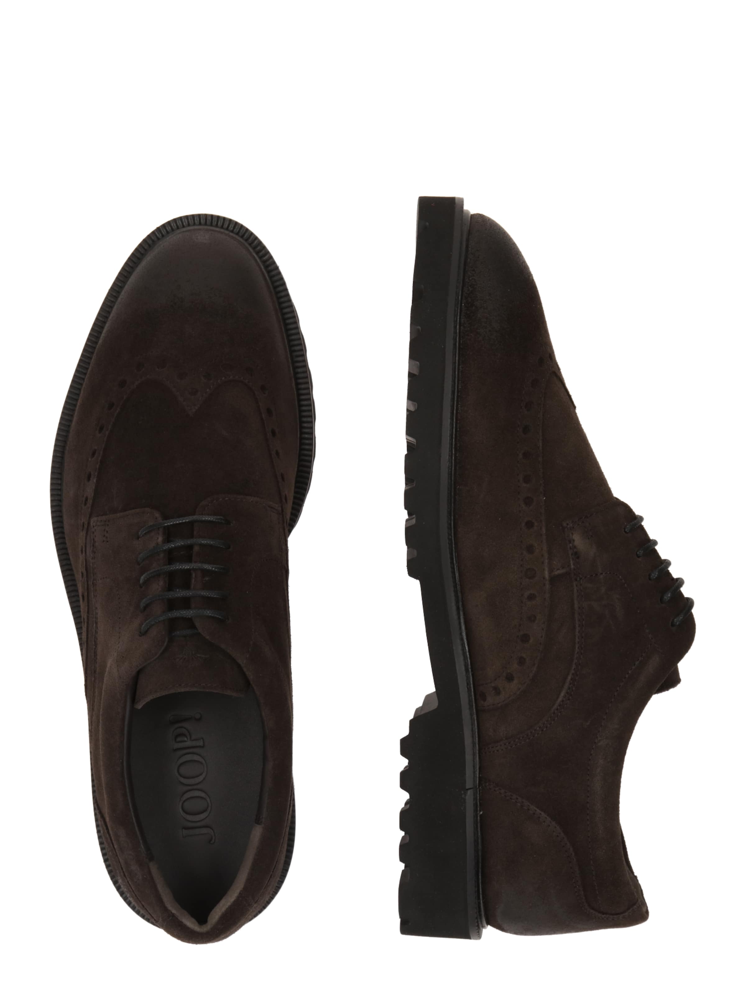 JOOP! Šnurovacie topánky 'New Danilo' - Hnedá