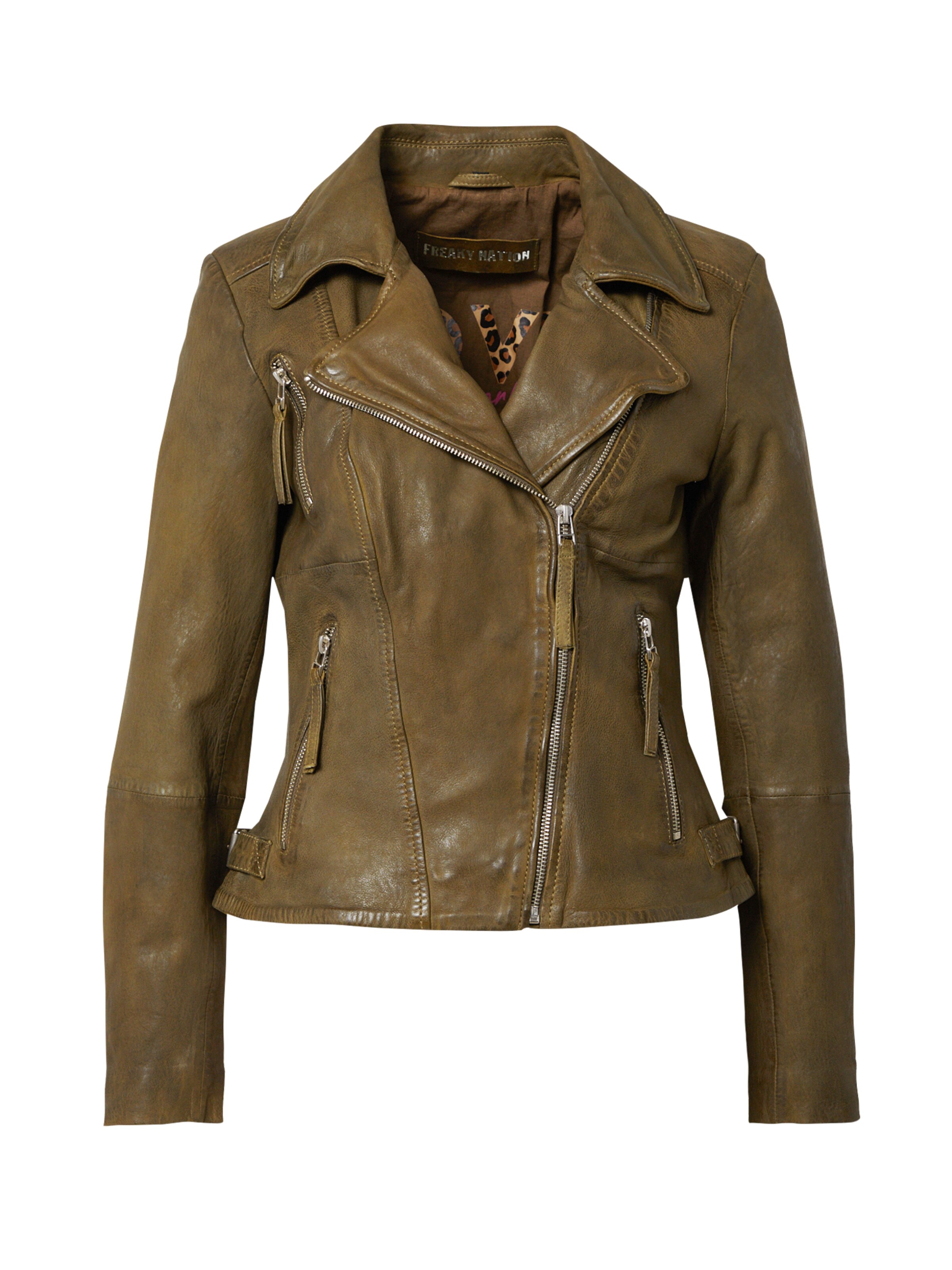 FREAKY NATION Overgangsjakke i grøn: forside