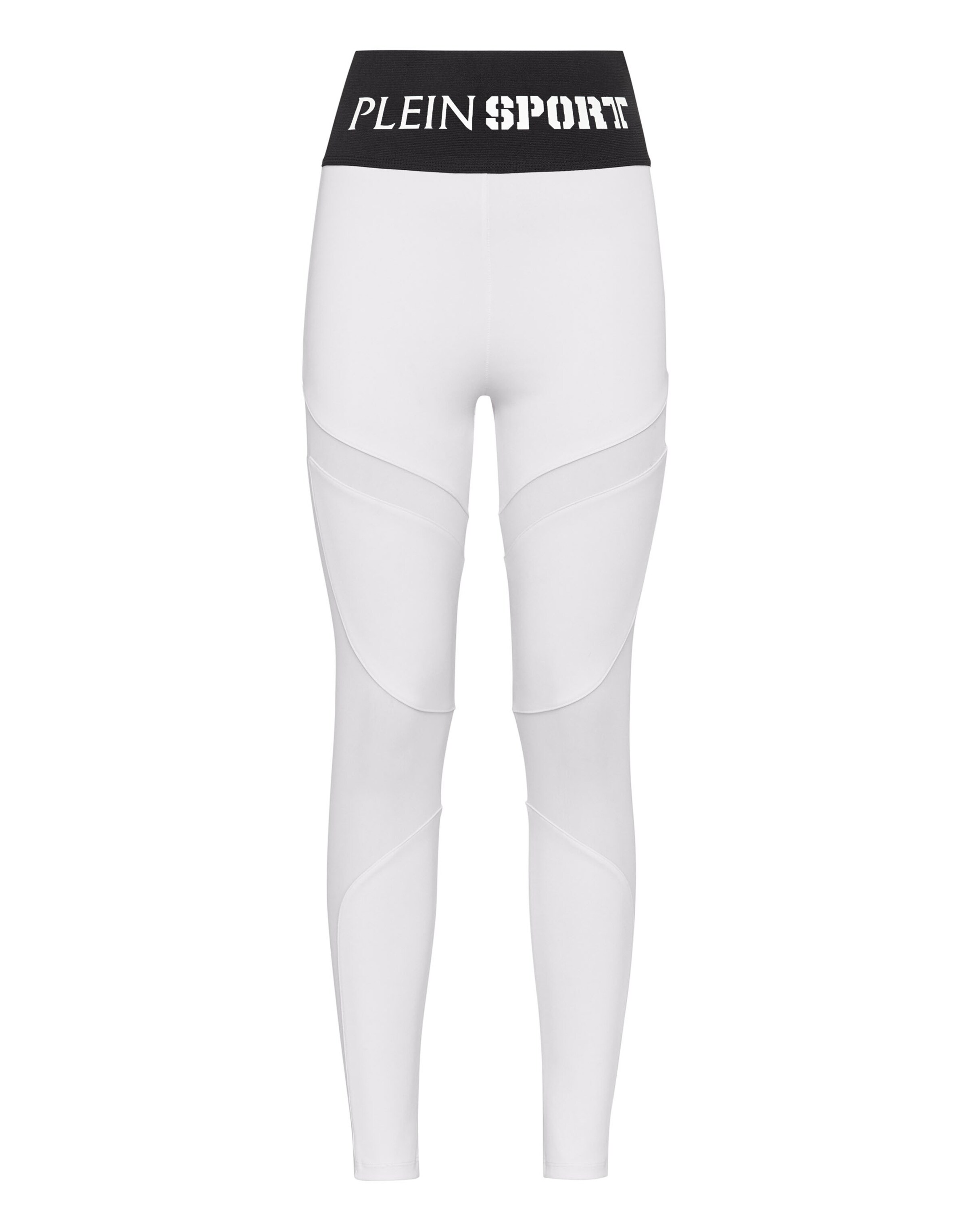 Plein Sport - Skinny Leggings en blanco: frente