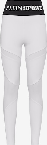 Plein Sport - Skinny Leggings en blanco: frente