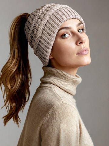 Neverless Beanie '36928' in Beige