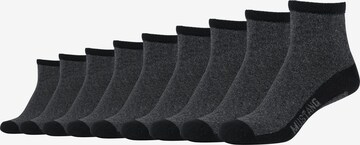 MUSTANG Socks 'True Denim' in Black: front