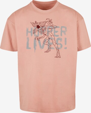 F4NT4STIC Shirt 'Stranger Things Hoppers Live Netflix TV Series' in Pink: front