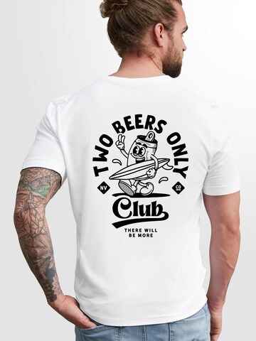 Neverless Shirt 'Two Beers only' in White
