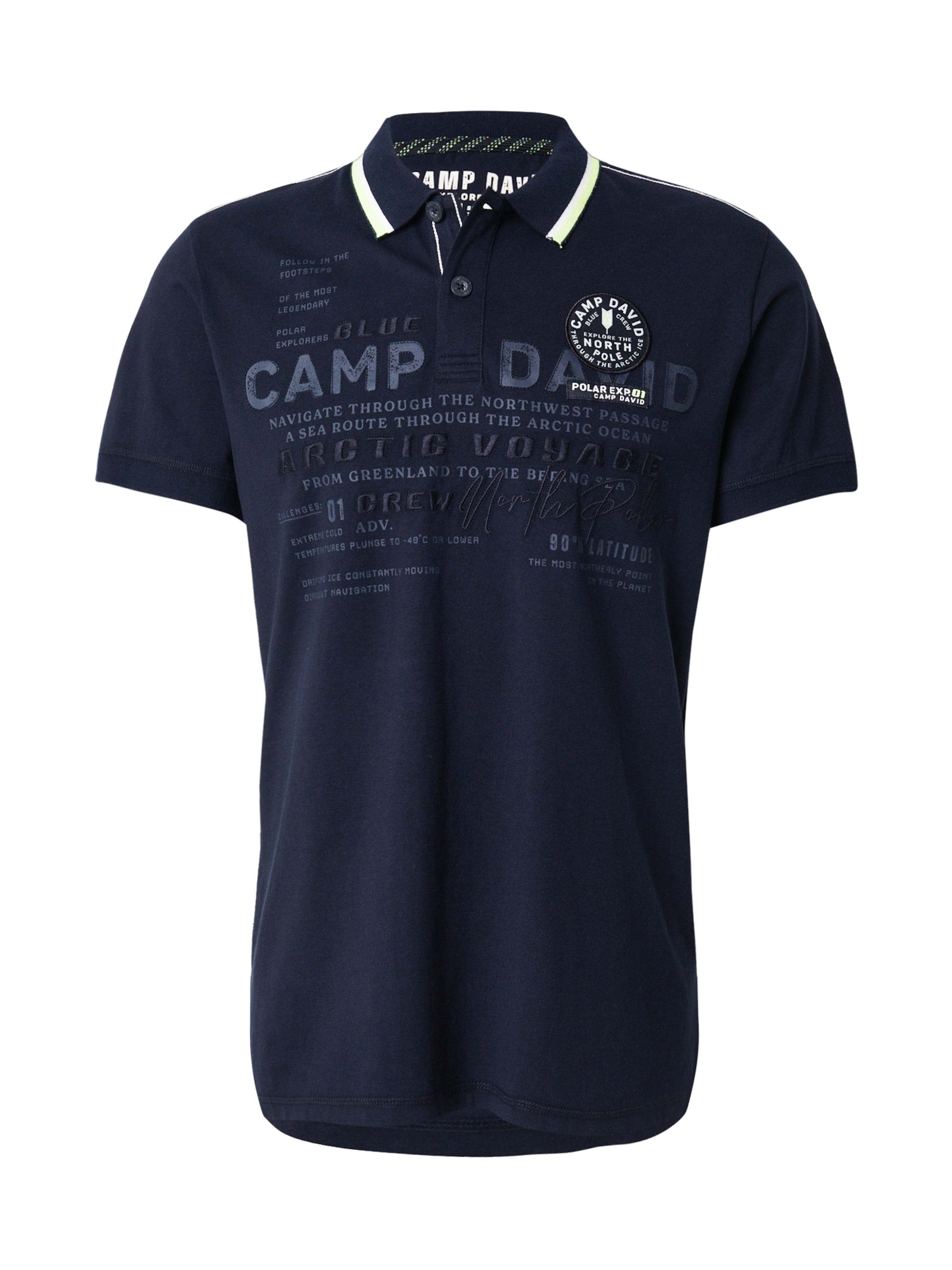 CAMP DAVID Poloshirt in Blau: Vorderseite