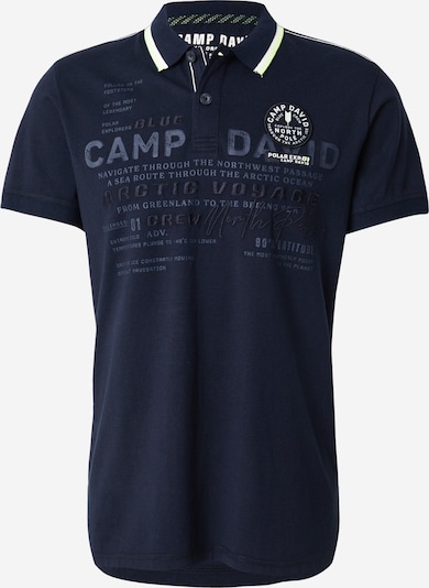 Marškinėliai iš CAMP DAVID, spalva – mėlyna / neoninė žalia, Prekių apžvalga