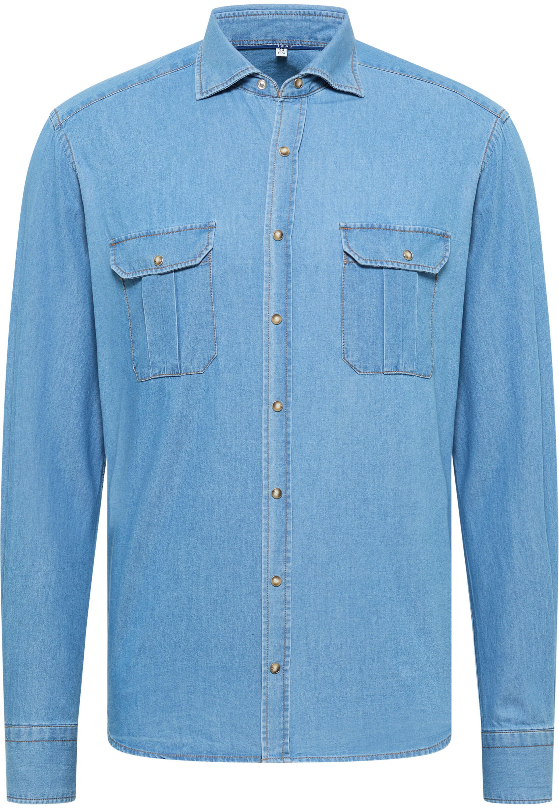 ETERNA Regular fit Business shirt in Blue: front