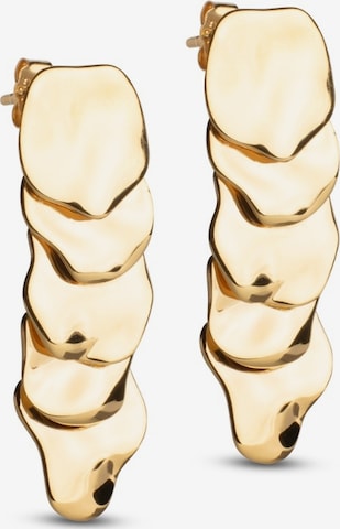 Boucles d'oreilles ENAMEL Copenhagen en or : devant