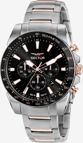 SECTOR Analog Watch in Black: front