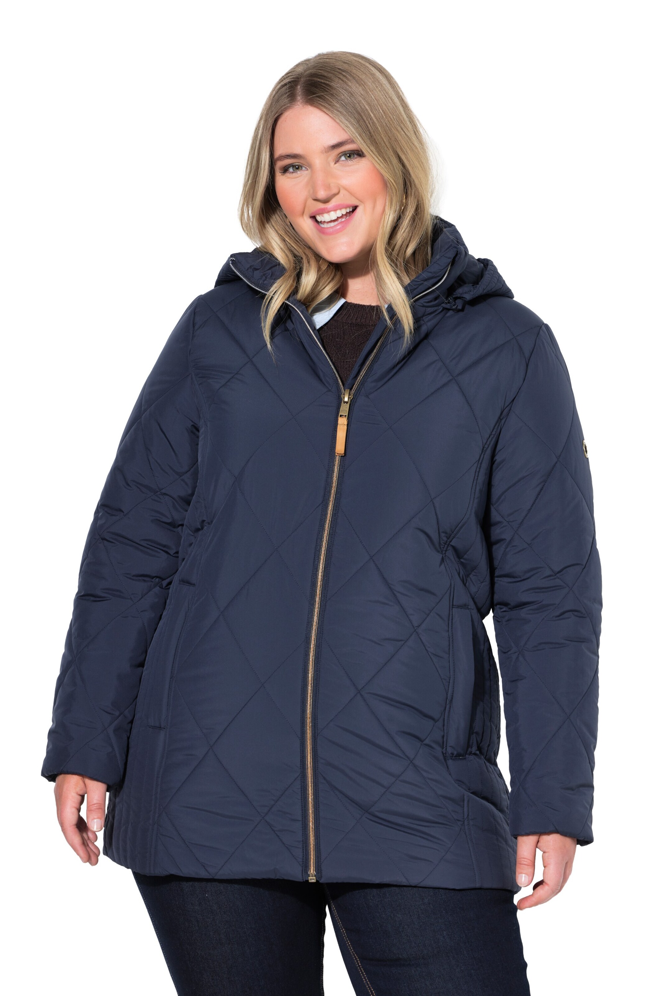 Ulla Popken Funktionsjacke in Blau: Vorderseite