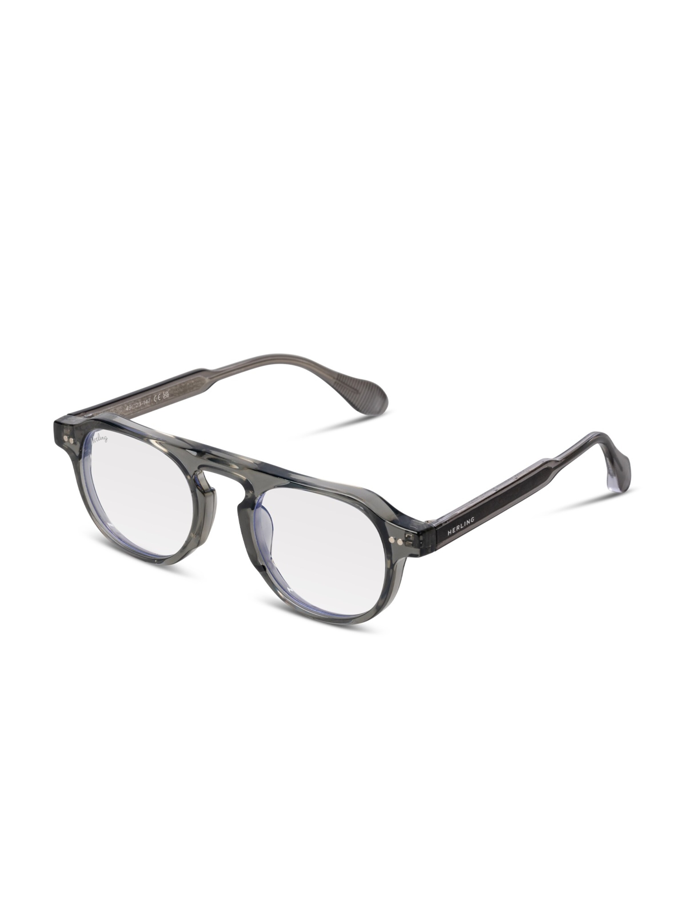 Herling Brillen 'Auden Blue Light'‌‌‌ in Grau: Vorderseite