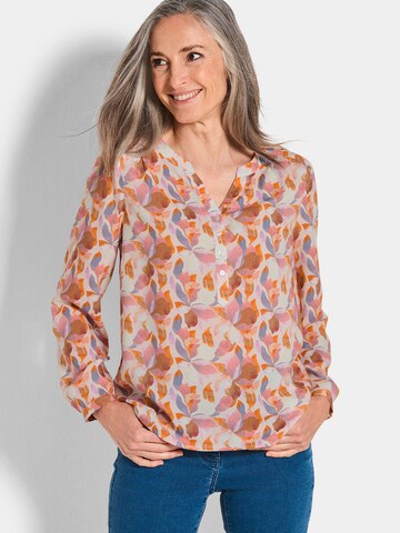 Goldner Bluse in Mischfarben: Vorderseite