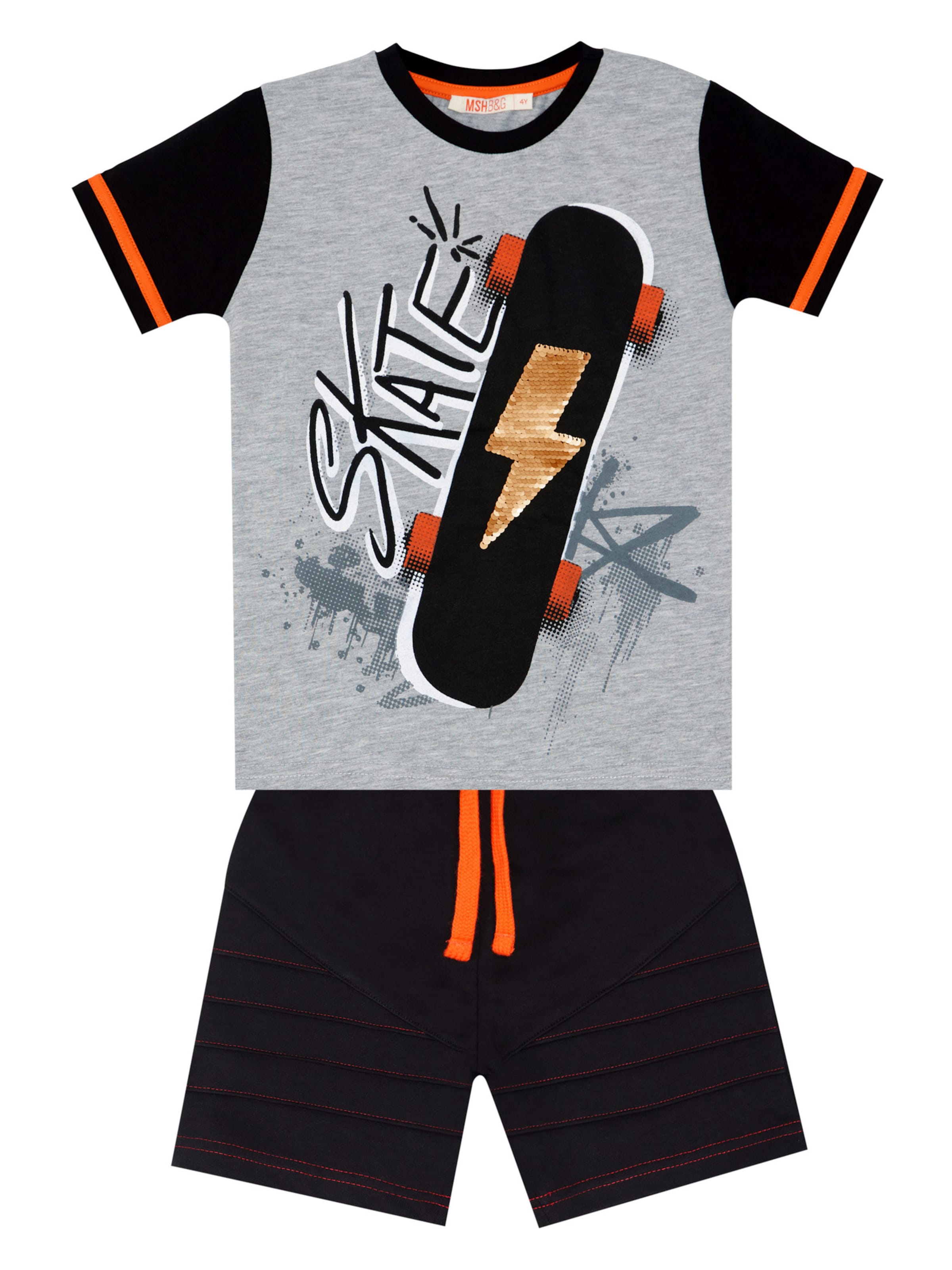 MSH B&G Set in Black: front