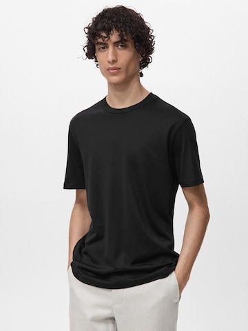 MANGO MAN Shirt 'BELLOW' in Black: front