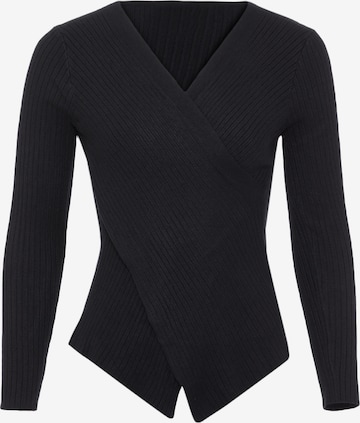 Pull-over EUCALY en noir : devant