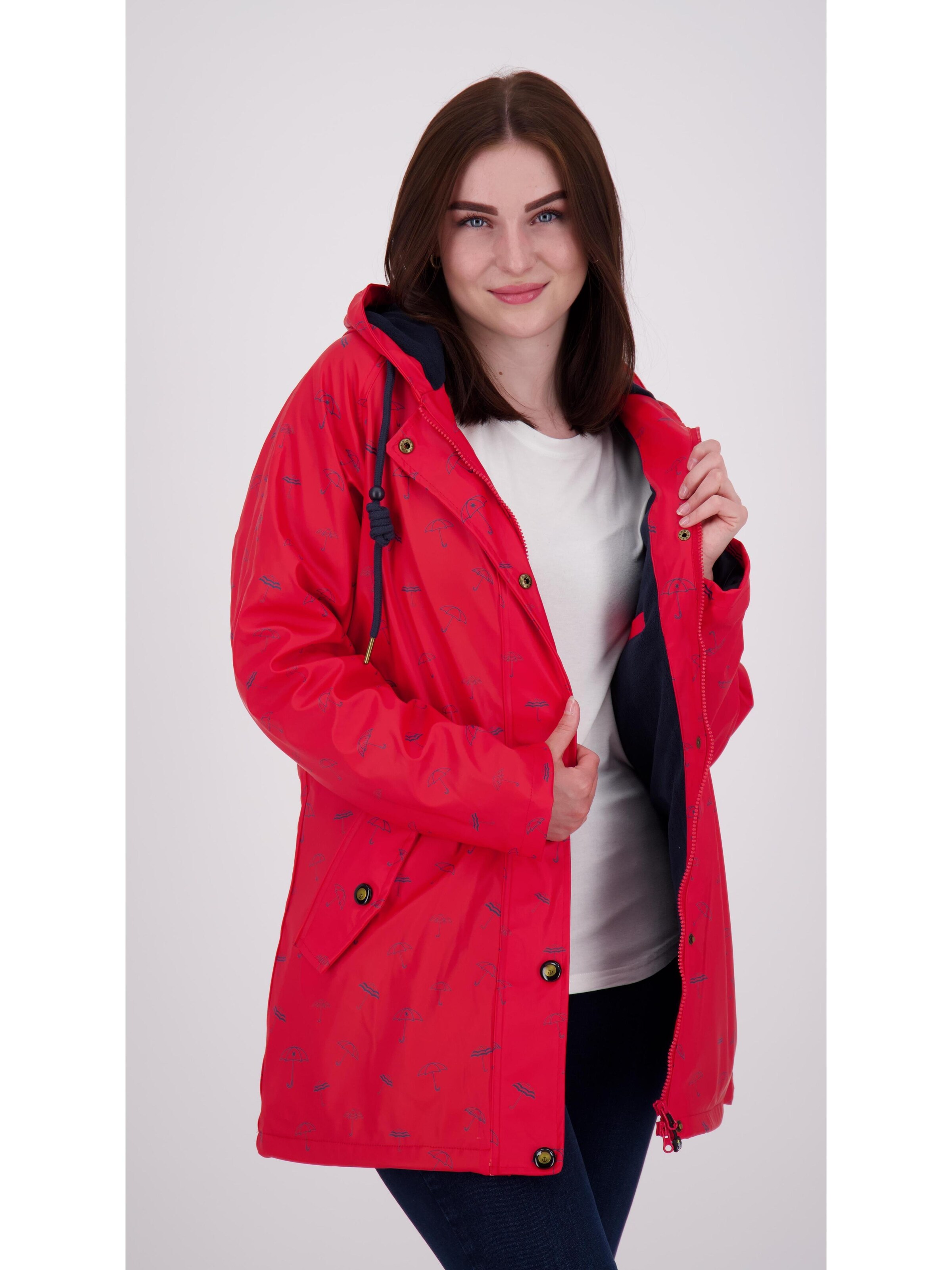 ankerglut Outdoorjacke 'Friesennerz ANKERGLUTMEER'‌‌‌‌‌‌‌‌ in Rot
