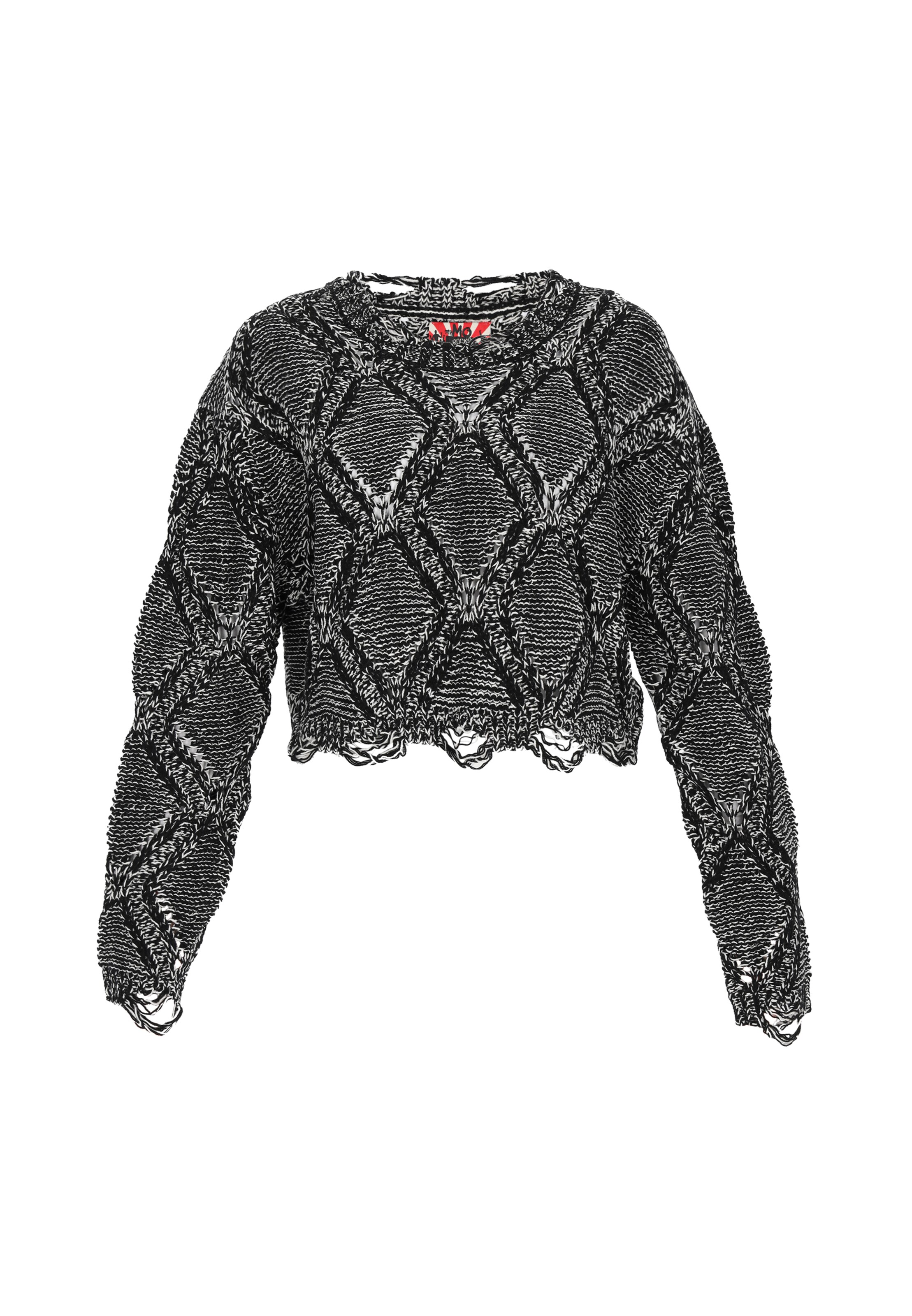 myMo ROCKS Pulover | siva barva: sprednja stran