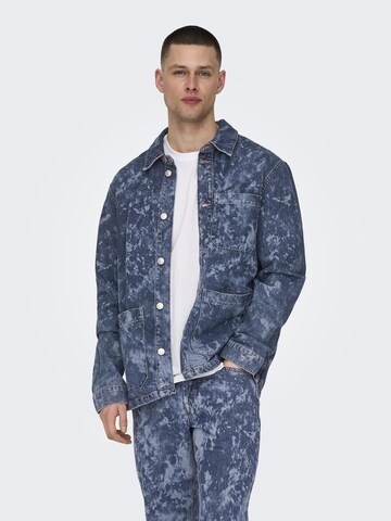 Only & Sons Jacke 'AKA' in Blau: Vorderseite