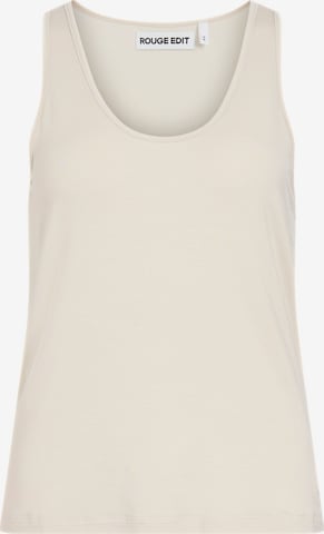 Haut ROUGE EDIT en beige : devant