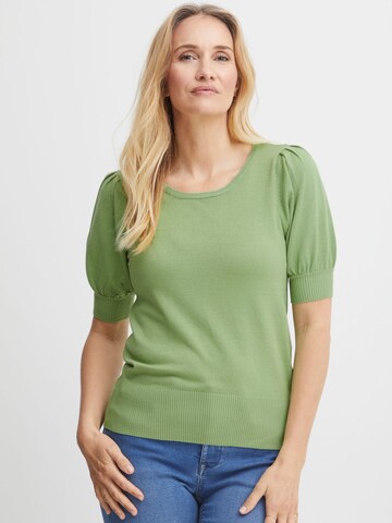 Fransa Sweater ' Zubasic ' in Green: front
