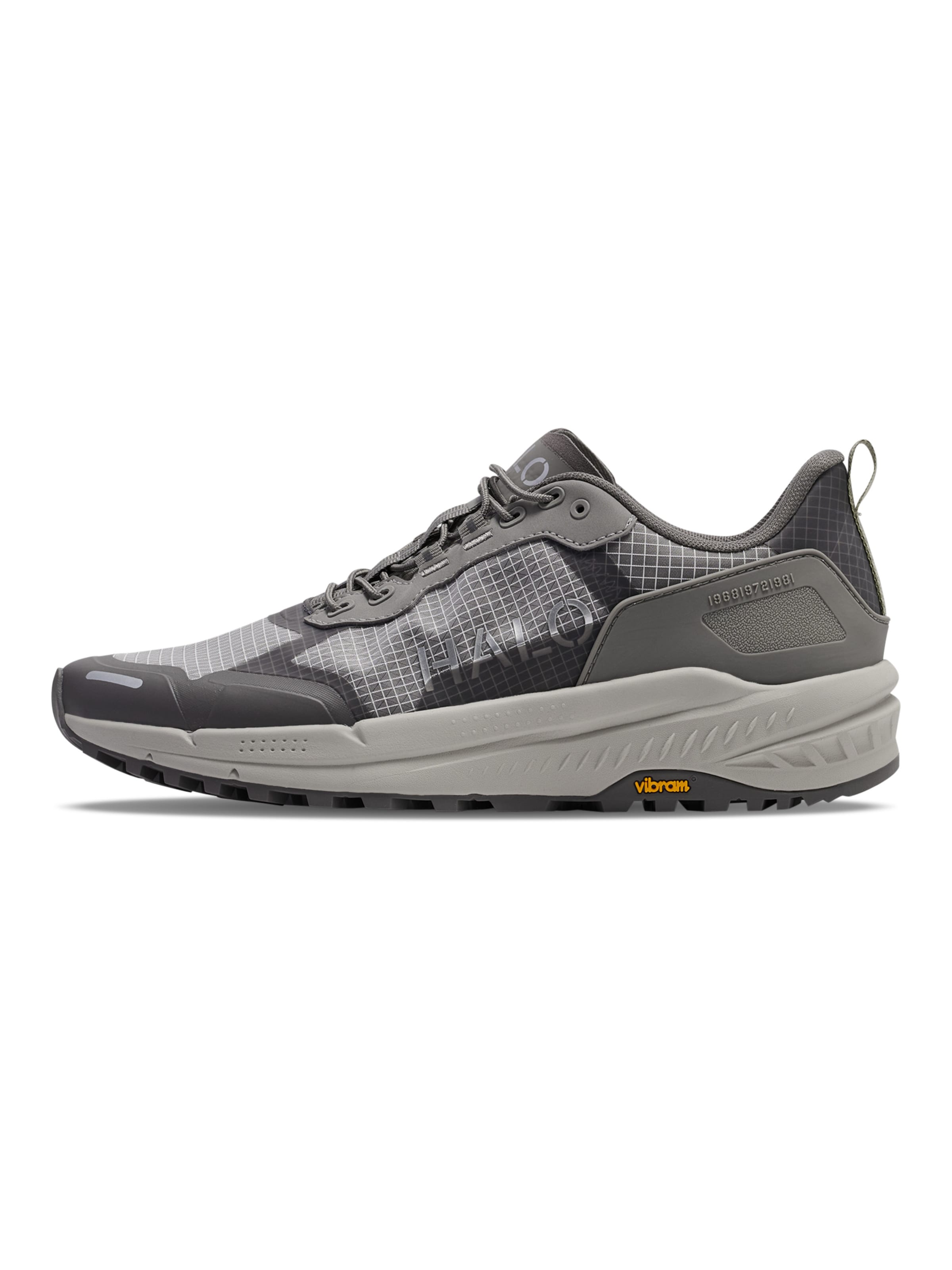 Baskets basses HALO en gris : devant