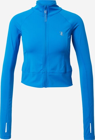 Juicy Couture Sport - Sudadera con cremallera deportiva 'LARA' en azul: frente