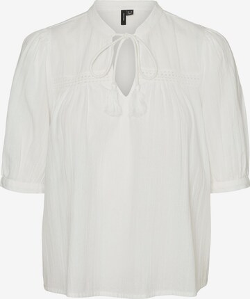 VERO MODA Blouse 'Pretty' in Wit: voorkant