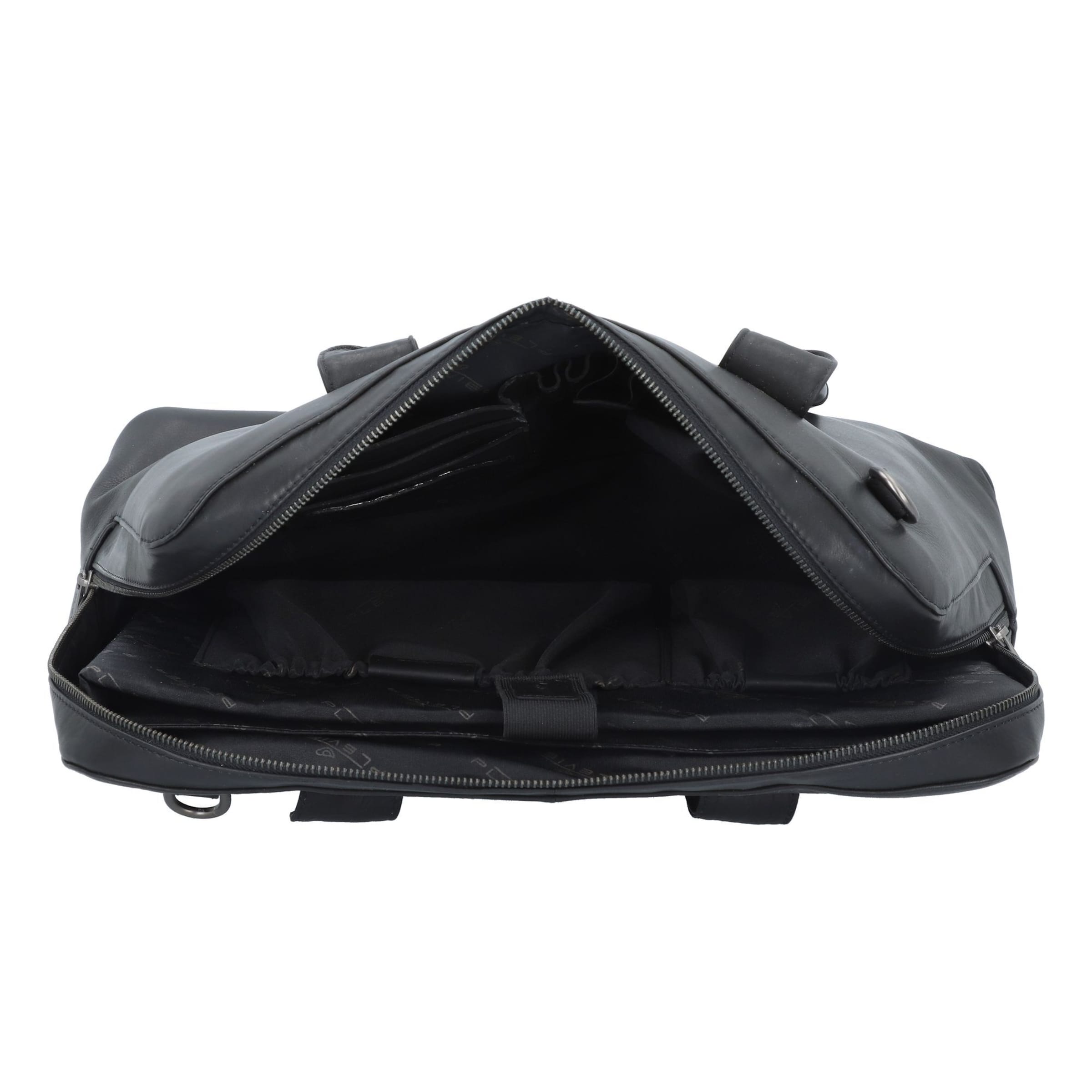 Plevier Schultertasche 'Canton ' in Schwarz