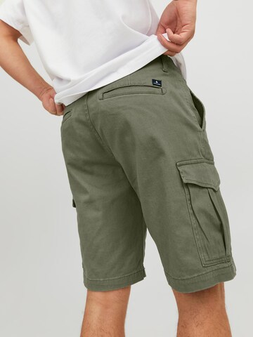 JACK & JONES Regular Cargobroek 'Joe' in Groen