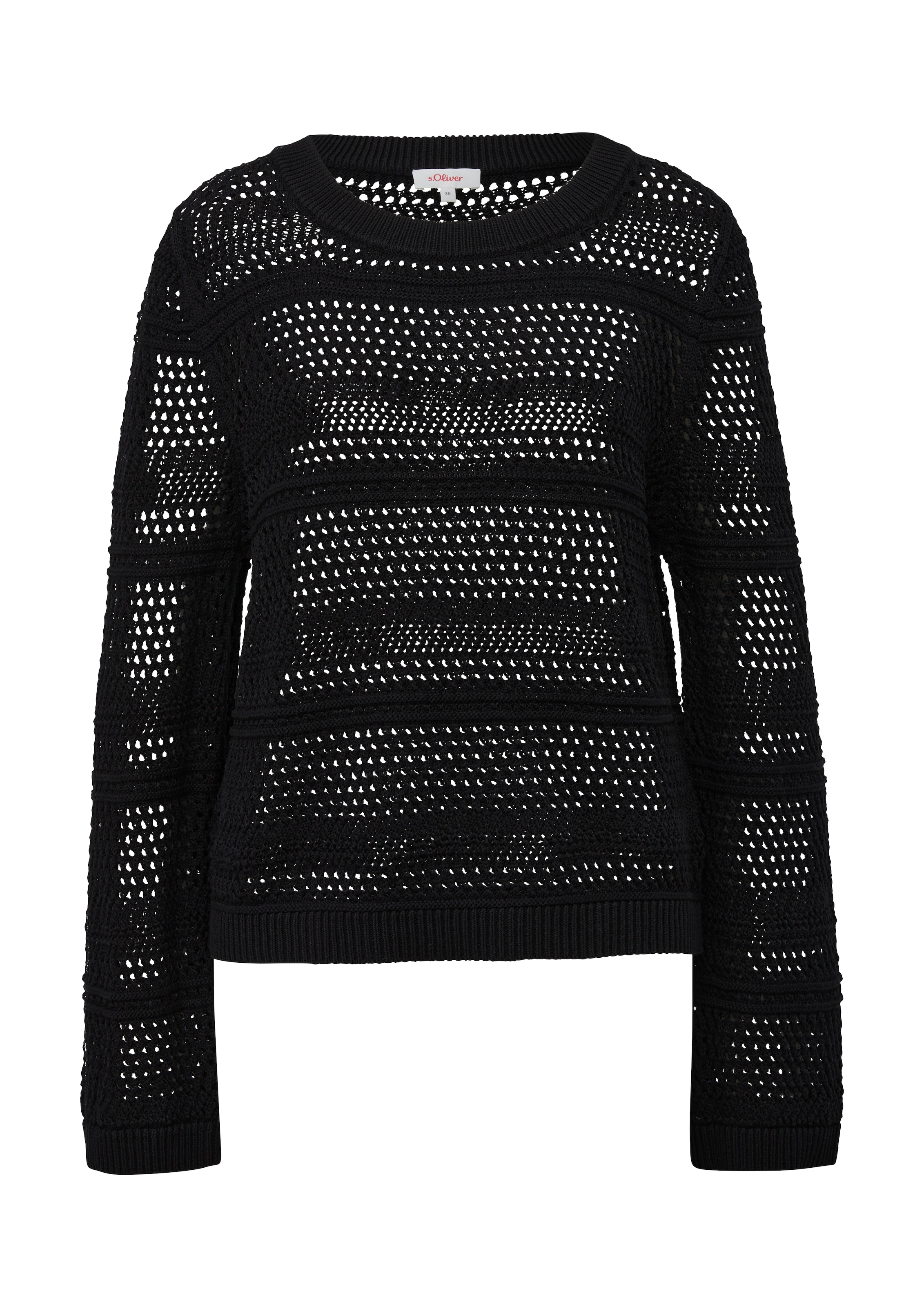 s.Oliver Sweater in Black: front