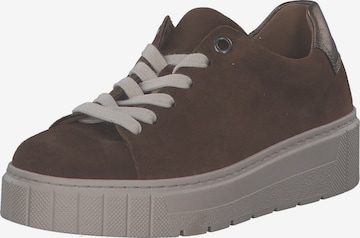 Baskets basses '76.410' GABOR en marron : devant