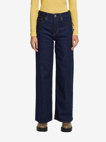 ESPRIT Wide leg Jeans in Blauw: voorkant