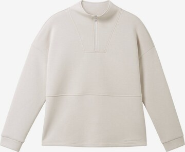 Sweat-shirt TOM TAILOR en gris : devant