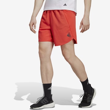 ADIDAS SPORTSWEAR Regular Sportbroek 'Designed For Training' in Oranje: voorkant