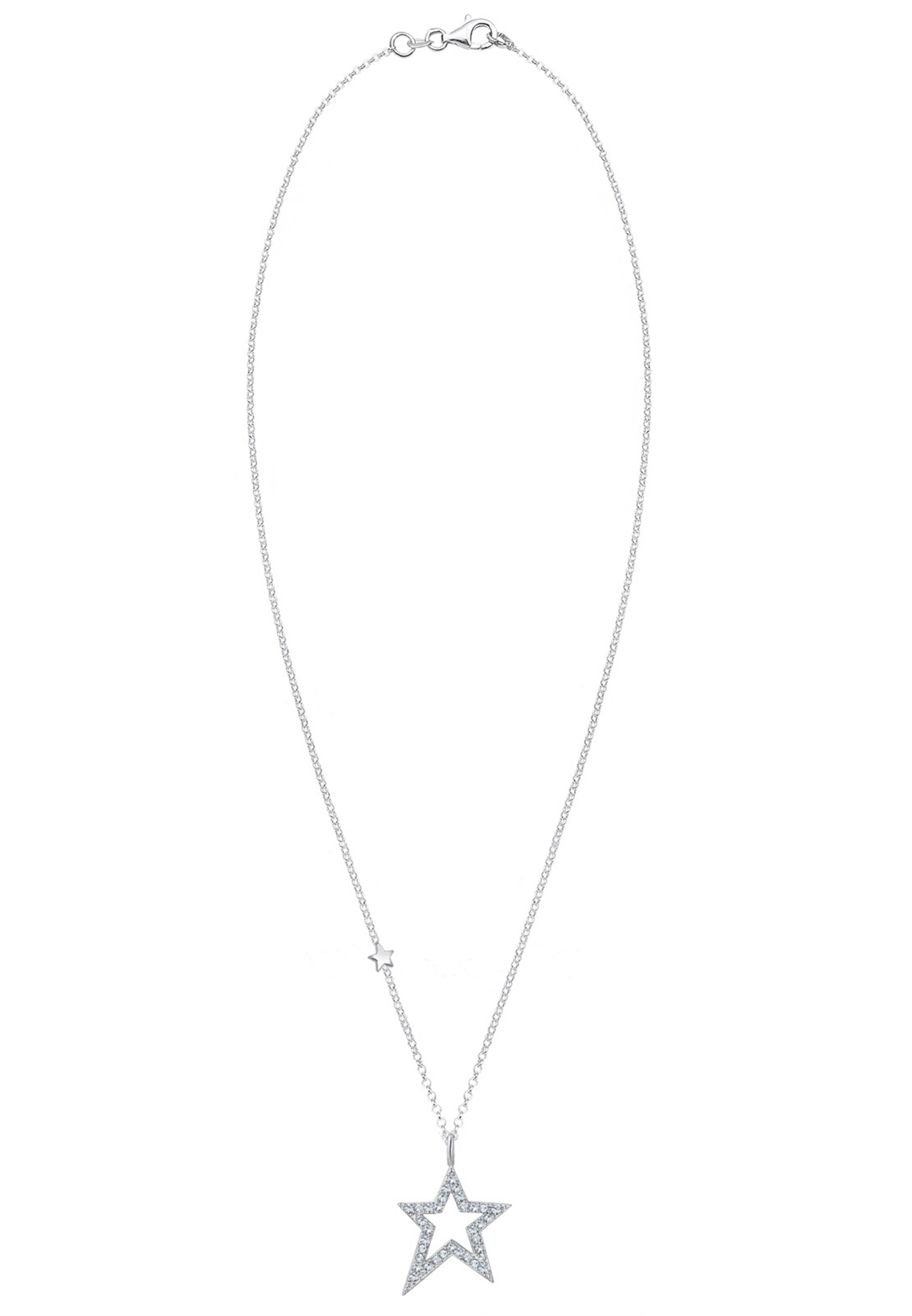 ELLI Kette 'ASTRO' in Silber: Vorderseite