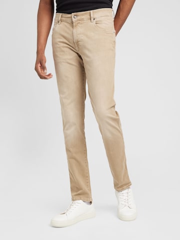 bugatti Slimfit Jeans i beige: framsida