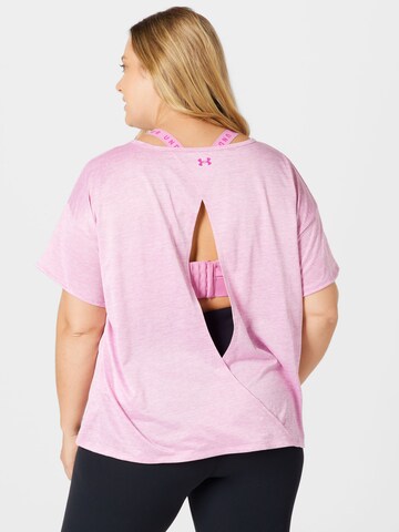 rožinė UNDER ARMOUR Sportiniai marškinėliai