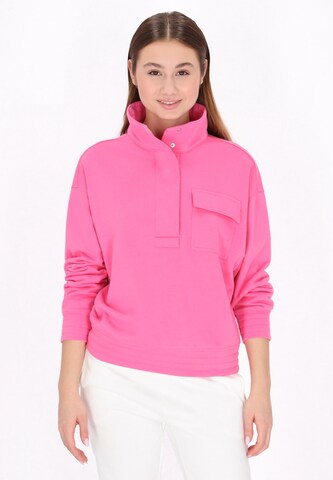 Sweat-shirt 'Comfortable' myMo ATHLSR en rose : devant