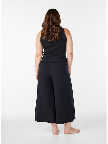 Zizzi Široký strih Nohavice 'Msirku' - Čierna