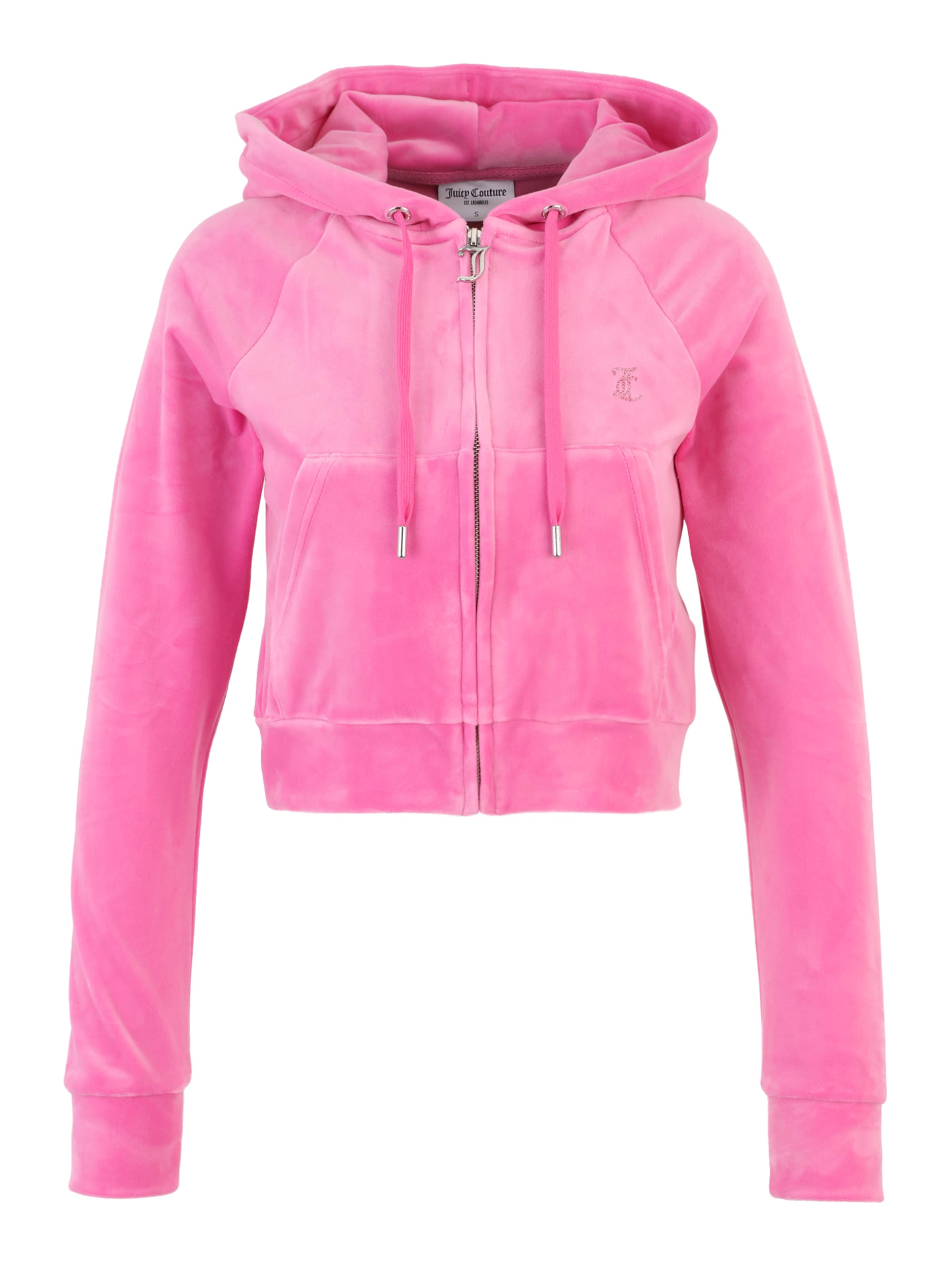 Juicy Couture Petite Zip-Up Hoodie 'MADISON' in Pink: front