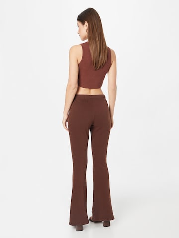 évasé Pantalon 'CYBER DROP' HOLLISTER en marron