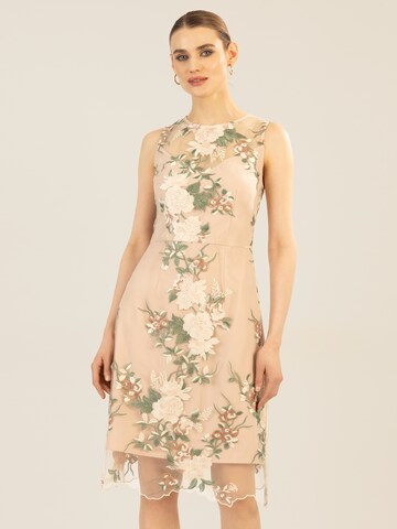 APART Cocktail Dress in Beige: front