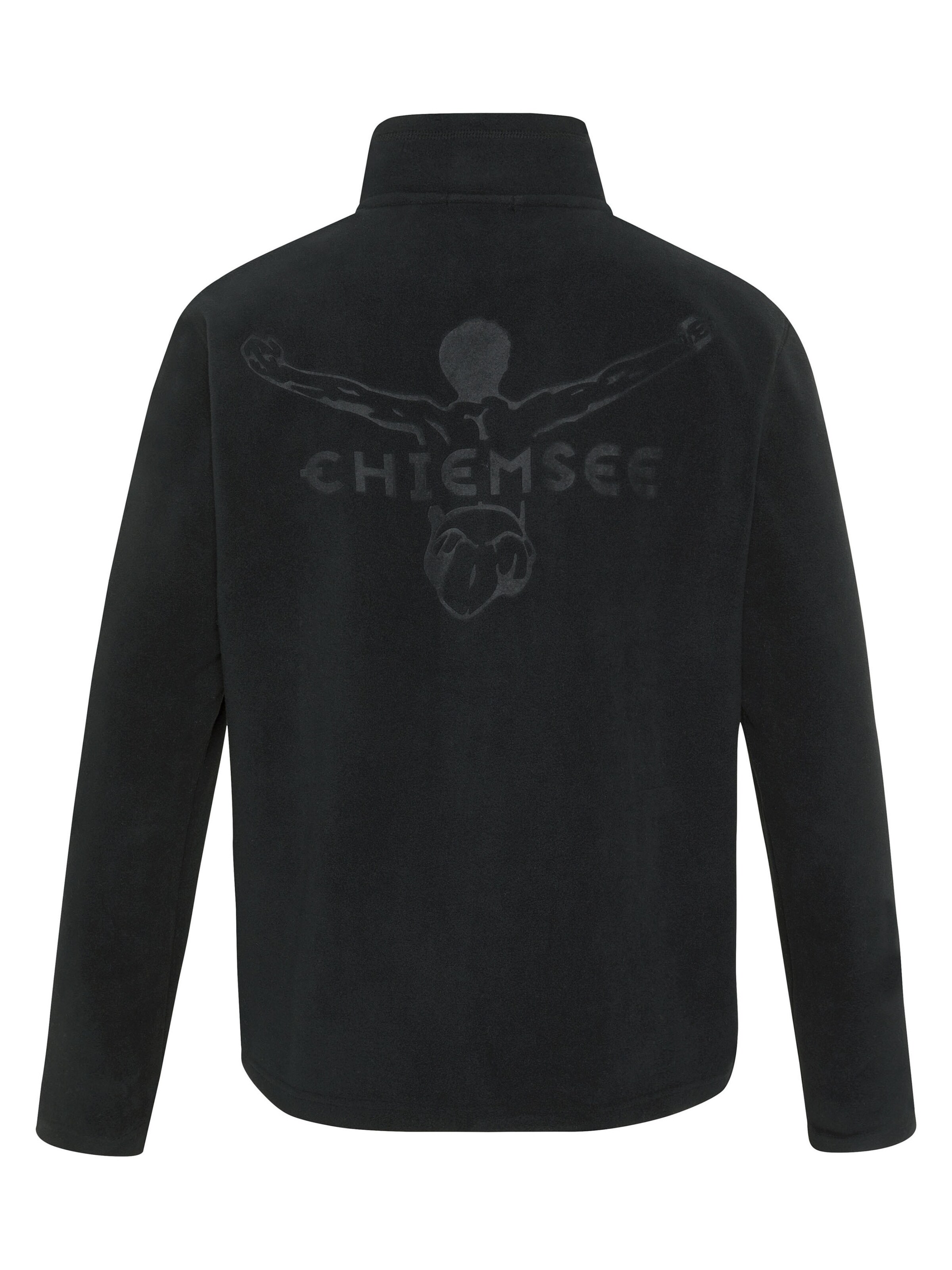 CHIEMSEE Fleece Jacket in Black